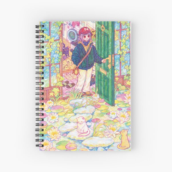 Un cuento de hadas frente a la puerta. Cuaderno de espiral
