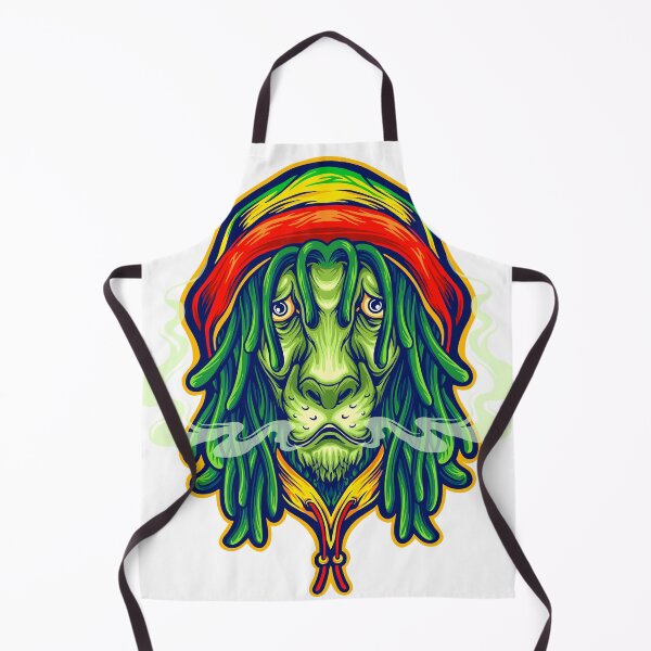 Item preview, Head Rasta Lion Weed Smoke Mascot designed and sold by Romeo Store⭐⭐⭐⭐⭐.