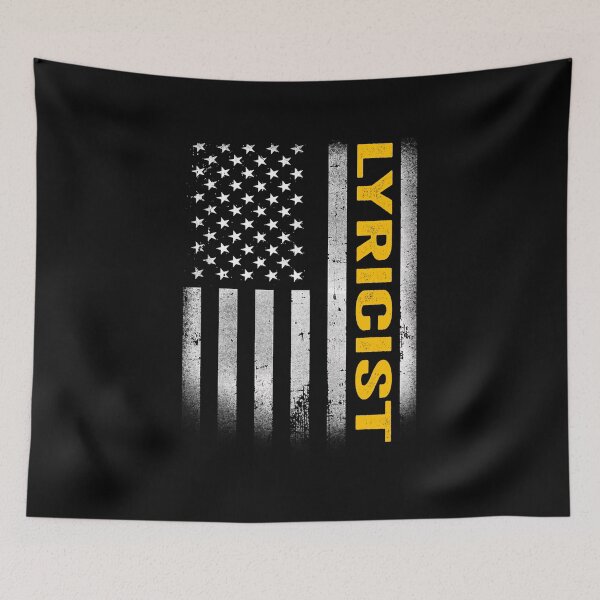 Item preview, lyricist Dad American Flag, Vintage USA lyricist American Flag, lyricist Dad Mens Womens Girls Christmas Fathers Day Gift designed and sold by xlnv.
