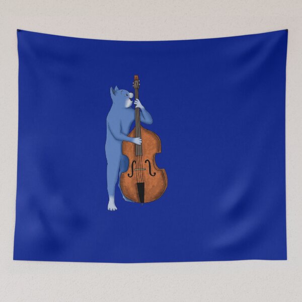 Item preview, CAT PLAYING A DOUBLE BASS – BAD ASS BASS designed and sold by Danicus666.