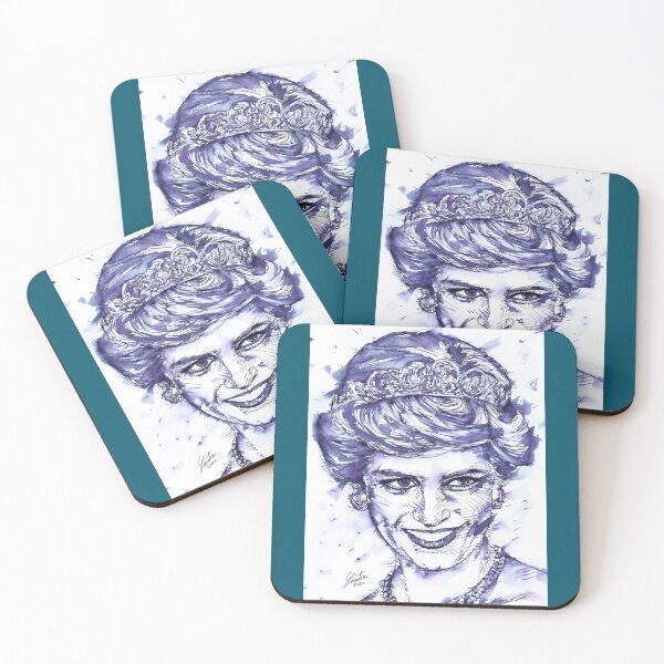Item preview, DIANA  - PRINCESS OF WALES - ink and watercolor portrait   designed and sold by AllenChristop.