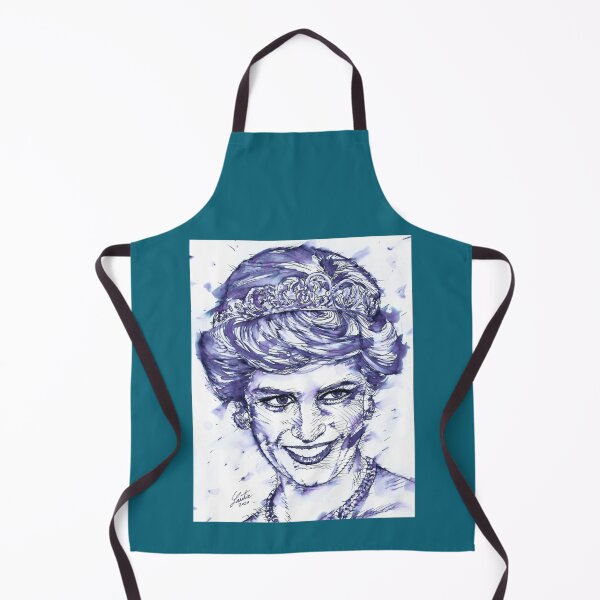 Item preview, DIANA - PRINCESS OF WALES - ink and watercolor portrait designed and sold by AllenChristop.