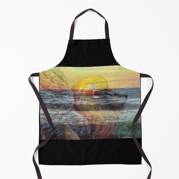 Item preview, Mixed Media: Sunset, seascape and oil painting, photo and painting by Marina Daniluka designed and sold by MariDaniArt.