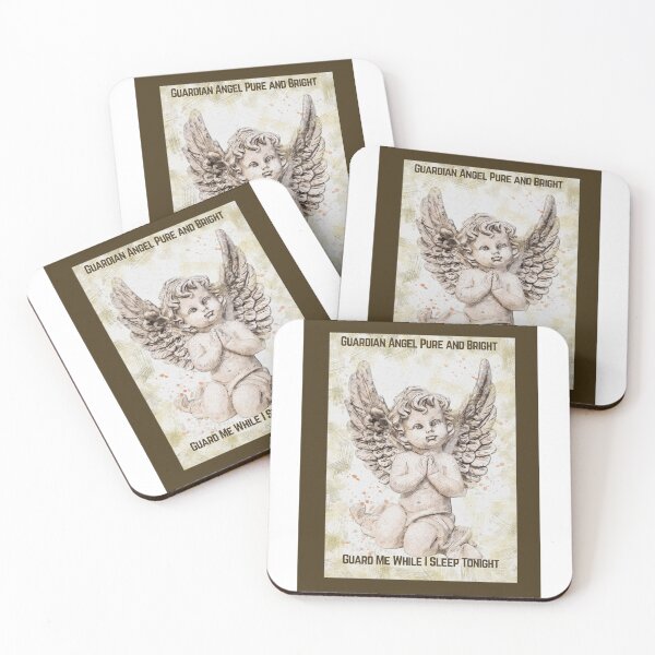 Item preview, Guardian Angel Pure And Bright Guard My While I Sleep Tonight  Design designed and sold by Craftynistia.