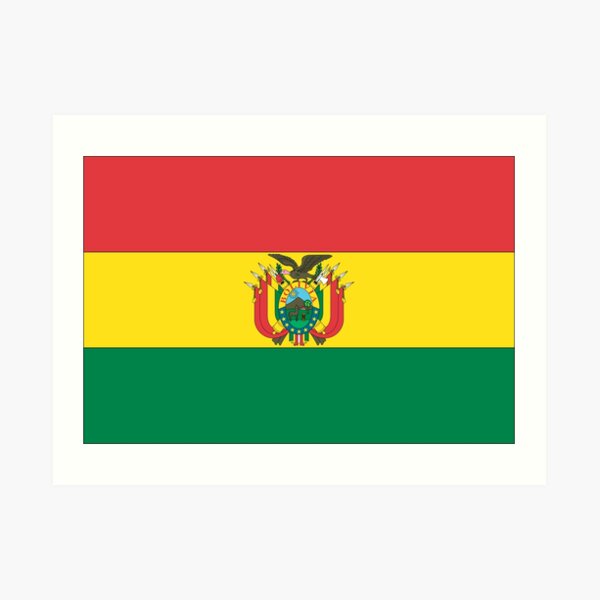 Bolivia Flag Art Print