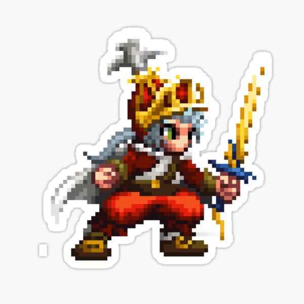 "Onion Knight Win Before Final Fantasy III Pixel Art" Sticker by PIXEL
