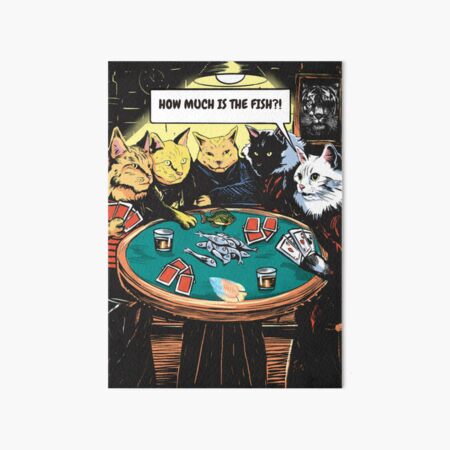 POSTER 24x36 Cats Playing Poker Singing Smoking Funny Graphic Print Wall Art 
