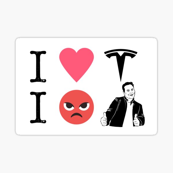Artikel-Vorschau von Ich liebe Tesla – ich hasse Elon, designt und verkauft von SarcasmDepot.