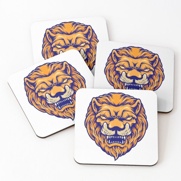 Item preview, Angry Lion Head Face Mascot designed and sold by Romeo Store⭐⭐⭐⭐⭐.