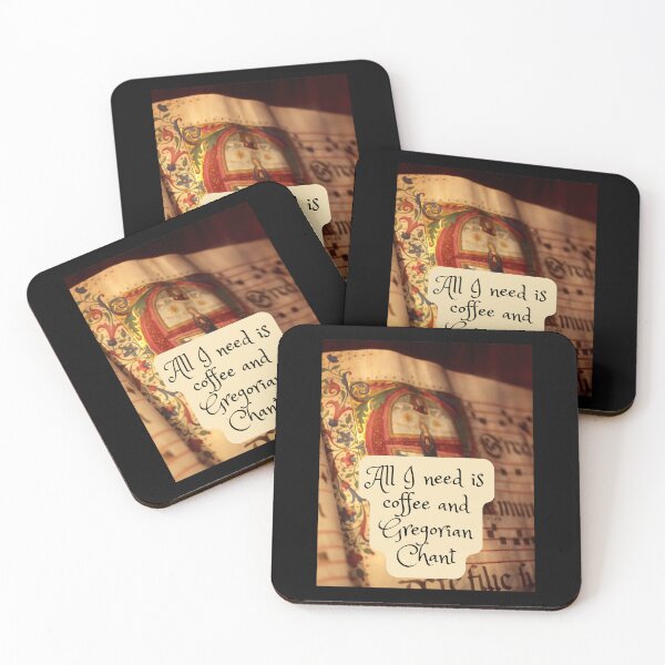 Item preview, Coffee and Gregorian Chant Traditional Catholic Medieval Music Lover designed and sold by IceCreamMuseum.