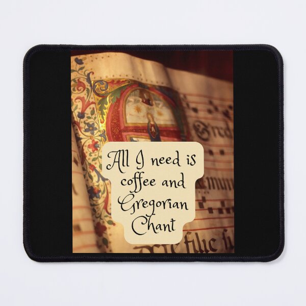 Item preview, Coffee and Gregorian Chant Traditional Catholic Medieval Music Lover designed and sold by IceCreamMuseum.