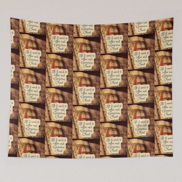 Item preview, Coffee and Gregorian Chant Traditional Catholic Medieval Music Lover designed and sold by IceCreamMuseum.