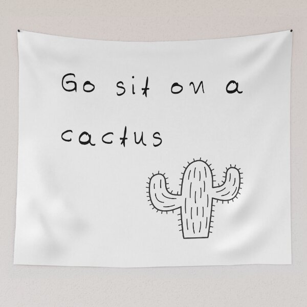 Item preview, Customizable go sit on a cactus designed and sold by abbyiris.