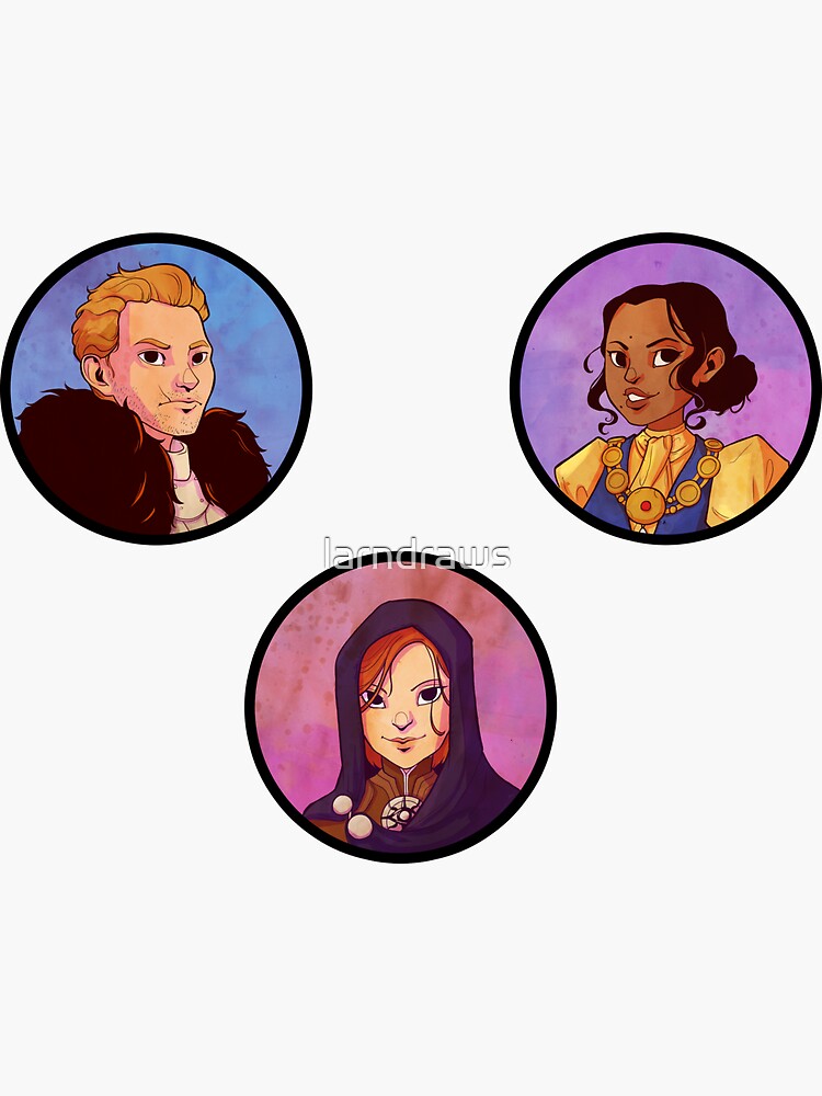 Dragon Age: Advisor Stickers by larndraws