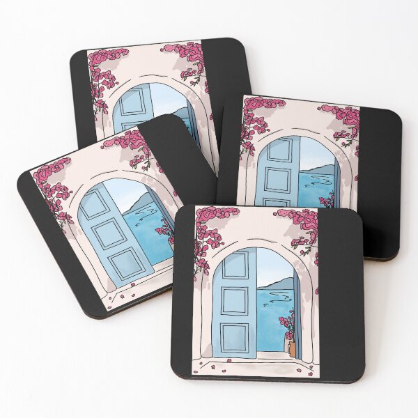 Item preview, Mamma Mia - Blue Doorway Sticker designed and sold by MarcoVerrati.