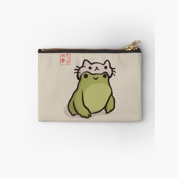 Item preview, Green frog in a cat hat designed and sold by cheezup.
