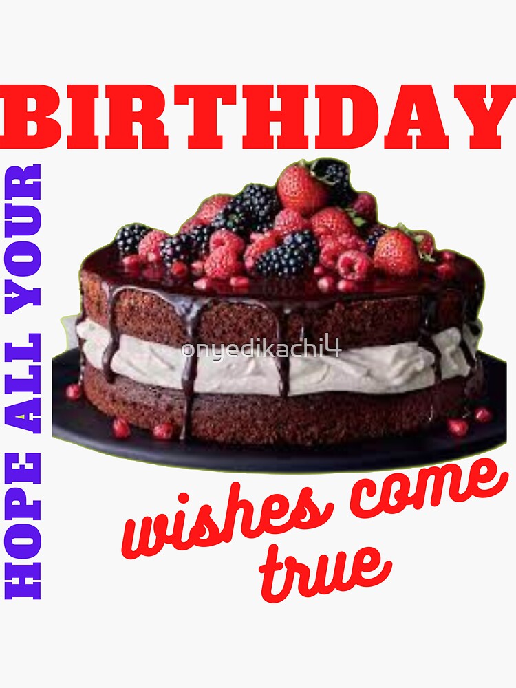 "Happy birthday Hope all your birthday wishes come true classic T