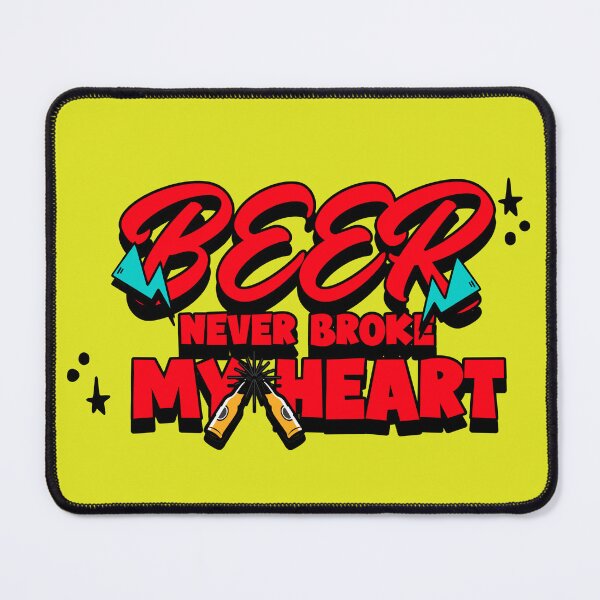 Item preview, beer never broke my heart/bartender humor designed and sold by Verbiage24.