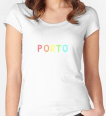 Porto City Color Women's Fitted Scoop T-Shirt