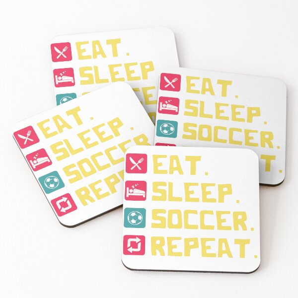 Item preview, Eat Sleep Soccer Repeat icons and letter designed and sold by ramonparaiba.