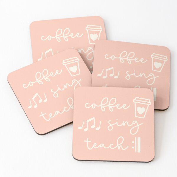 Artikelvorschau, Kaffee singen lehren wiederholen entworfen und verkauft von haleyeahdesign.