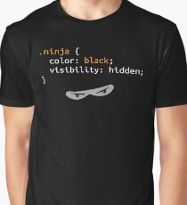CSS Ninja - Software development humour/humor (webdev/coding) Graphic T-Shirt