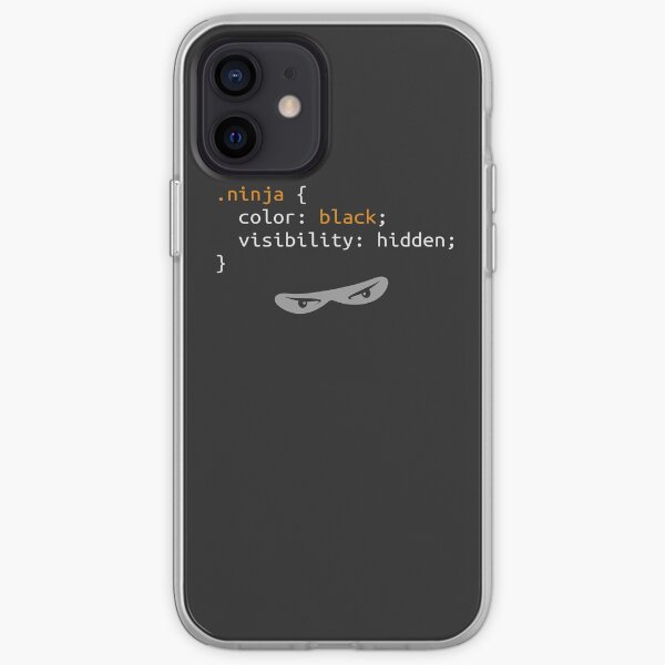 CSS Ninja - Software development humour/humor (webdev/coding) iPhone Soft Case