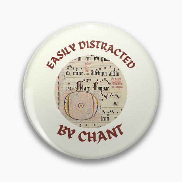 Item preview, Easily Distracted By Gregorian Chant Cute Traditional Catholic Music Meme designed and sold by IceCreamMuseum.
