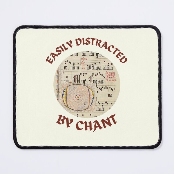 Item preview, Easily Distracted By Gregorian Chant Cute Traditional Catholic Music Meme designed and sold by IceCreamMuseum.