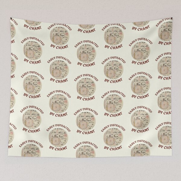 Item preview, Easily Distracted By Gregorian Chant Cute Traditional Catholic Music Meme designed and sold by IceCreamMuseum.