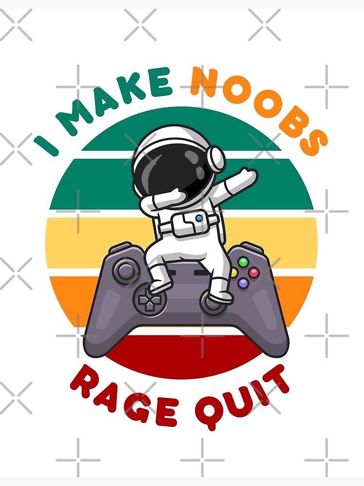 I Make Noobs Rage Quit - Fish With Headphones Sticker for Sale by  bsrishika