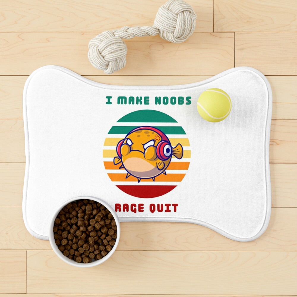 I Make Noobs Rage Quit - Fish With Headphones Sticker for Sale by  bsrishika