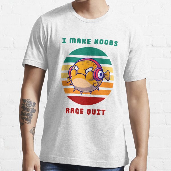 I Make Noobs Rage Quit - Fish With Headphones Sticker for Sale by  bsrishika