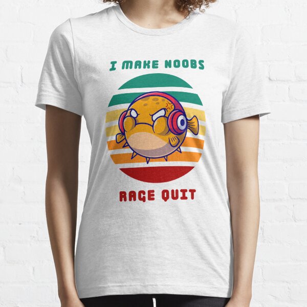 I Make Noobs Rage Quit - Fish With Headphones Sticker for Sale by  bsrishika