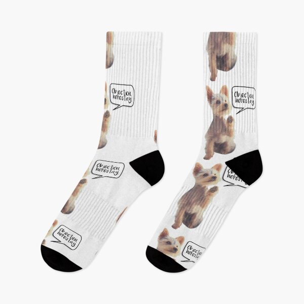 Item preview, Objection, Herestay Funny Yorkshire Terrier Dog designed and sold by Moonbeamdesignz.
