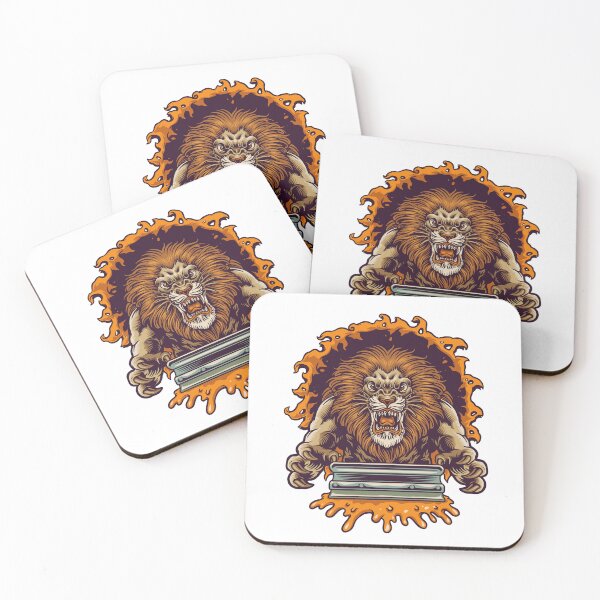 Item preview, Angry Lion Jump Silk designed and sold by Romeo Store⭐⭐⭐⭐⭐.