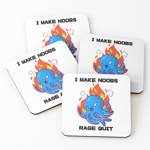 Item preview, I Make Noobs Rage Quit - Angry Octopus designed and sold by bsrishika.