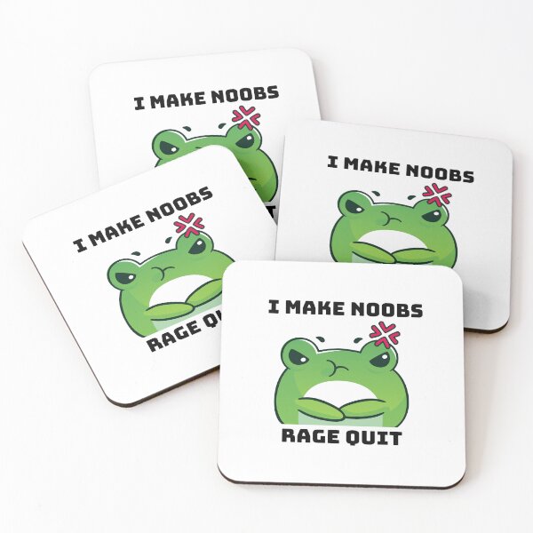 Item preview, I Make Noobs Rage Quit - Angry Frog designed and sold by bsrishika.