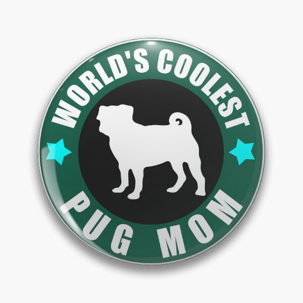 Artikelvorschau, Die coolste Mops-Mutter-Mini-Mops-Silhouette der Welt entworfen und verkauft von Pugstuff.