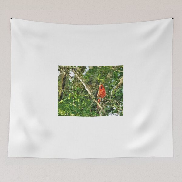 Item preview, Red Bird In A Tree - Artistic designed and sold by jtrommer.