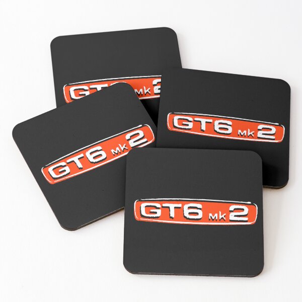 Item preview, Triumph GT6 Mk2 classic 1960s sports car emblem red and white designed and sold by soitwouldseem.