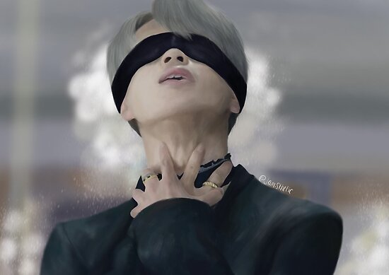 "Jimin - Blood Sweat and Tears" Poster by jamsthetic | Redbubble