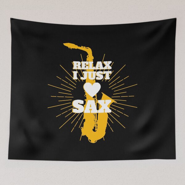 Item preview, Relax I Just Love Sax - Saxophone Player Musical Instrument Funny Puns designed and sold by Millusti.