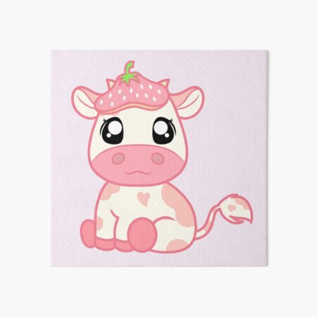 Strawberry Cow Cute Cow Pink Cow Pet Digital Art by Levi Trinity - Fine Art  America