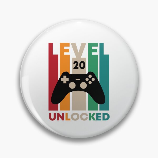 Item preview, Level 20 Unlocked,20th Birthday Gift designed and sold by Designista436.