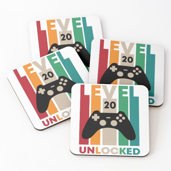 Item preview, Level 20 Unlocked,20th Birthday Gift designed and sold by Designista436.