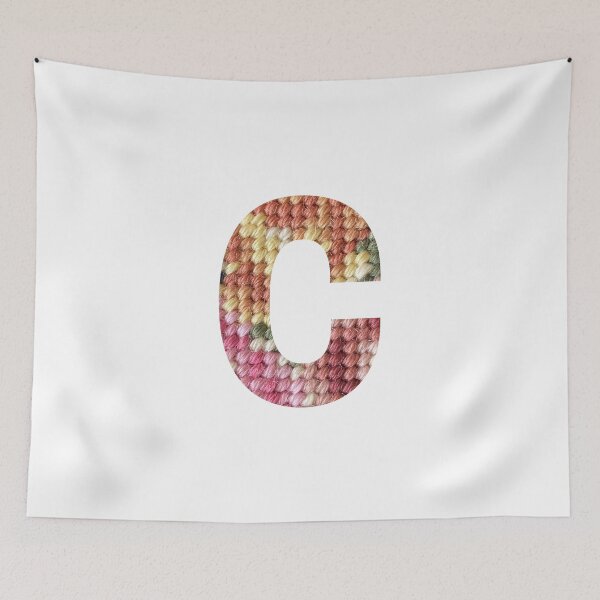 Item preview, Vintage petit point pattern - Letter C designed and sold by boomantique.