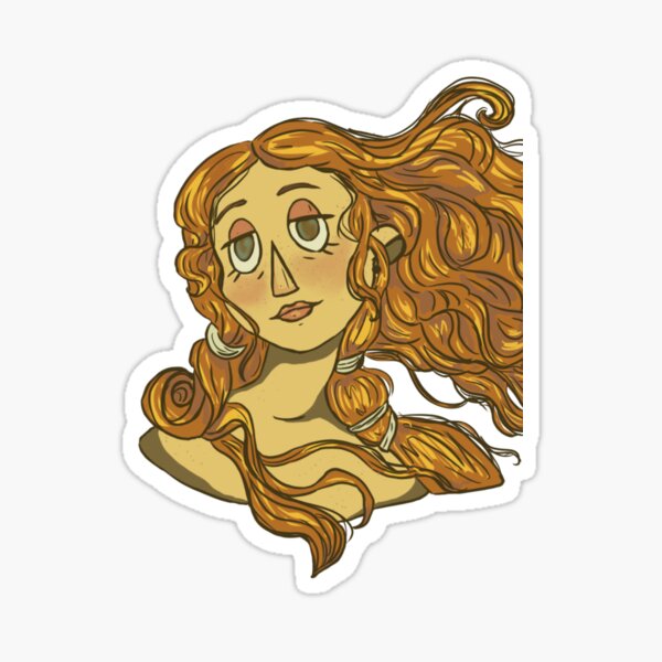 Stylized Bust of Venus Sticker