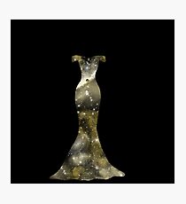 Golden Galaxy Gown Photographic Print