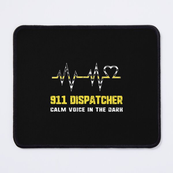 Item preview, Dispatcher Calm Voice In The Dark USA Flag Heartbeat Dad Premium T-Shirt designed and sold by ThuysThuys.